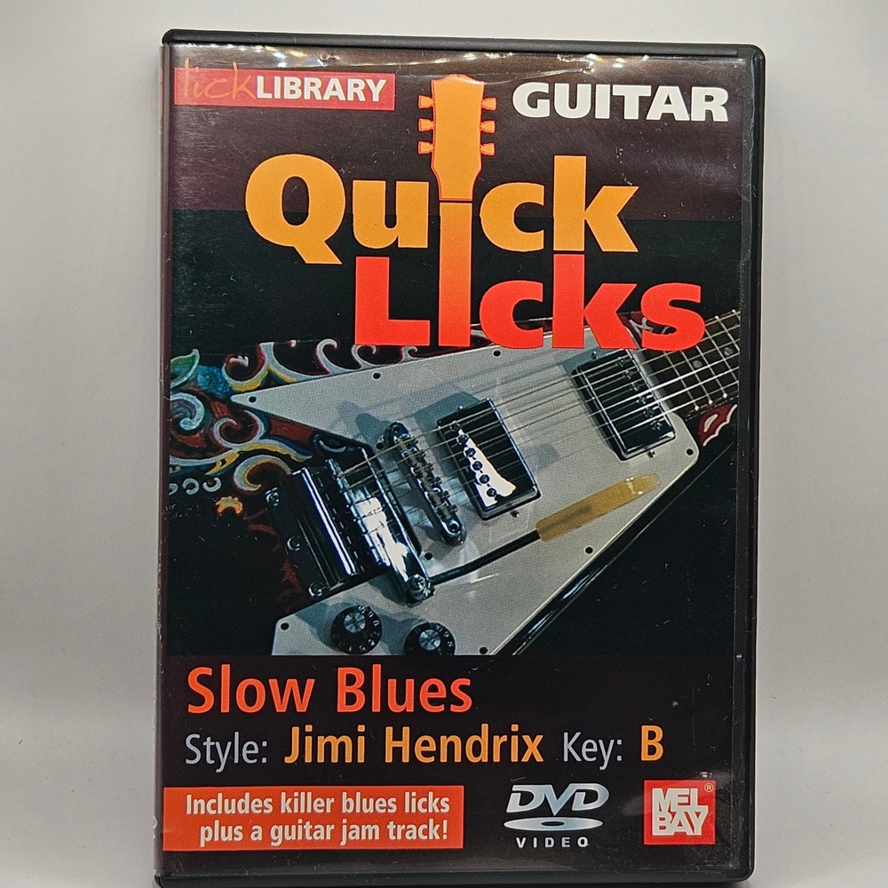 Lick Library Guitar Quick Licks‎ DVD Slow Blues Jimi Hendrix Style Danny Gill